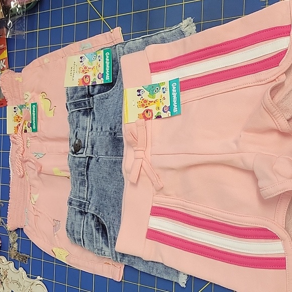 Garanimala Denim & 2 Pink Shorts New Size 3T - Picture 1 of 5